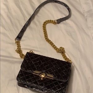 Velvet crossbody bag